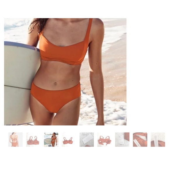 Athleta bikini color rust orange size XSmall NWT - Picture 8 of 8